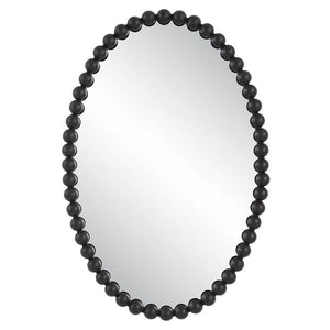 Esme Oval Wall Mirror - Black