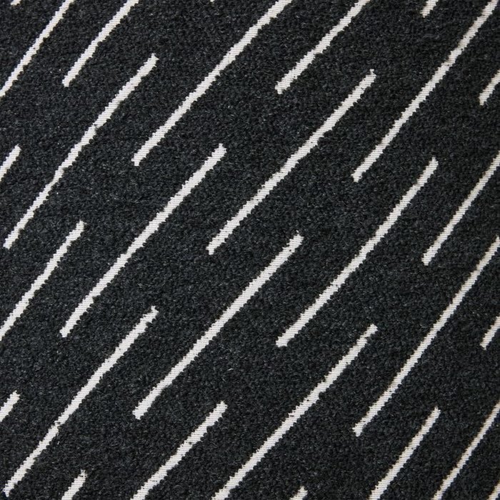 Orta Stool - Black Jacquard