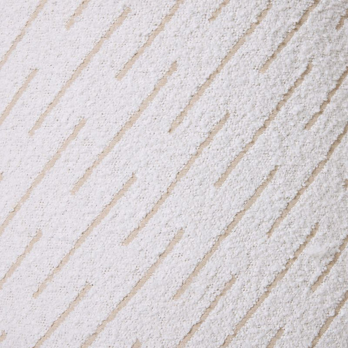 Orta Stool - White Jacquard