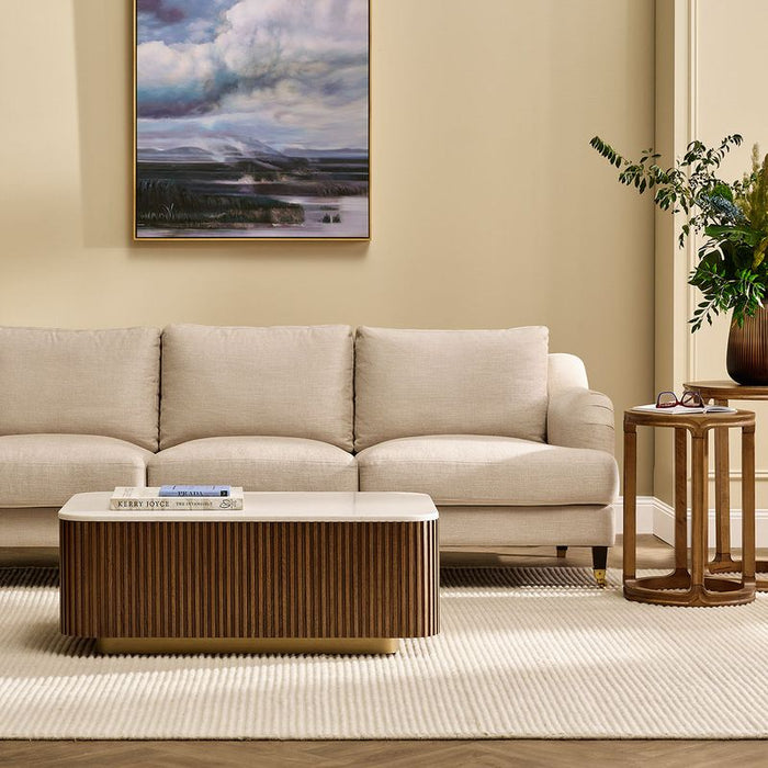 Mason Rectangle Coffee Table - Walnut, 100cm