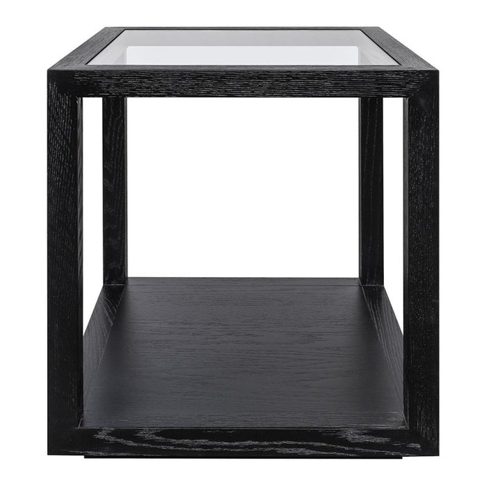 Sadie Oak Square Side Table - Large Black, 50cm