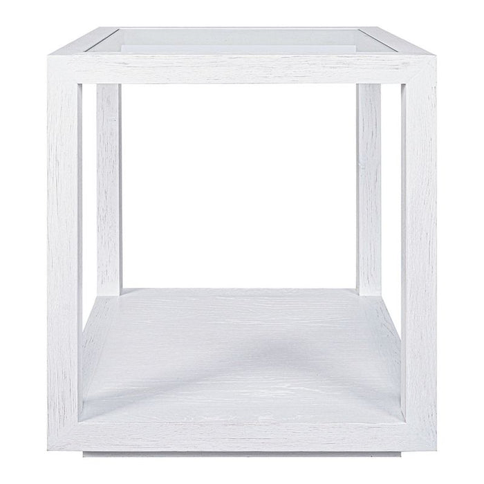 Sadie Oak Square Side Table - Large White, 50cm