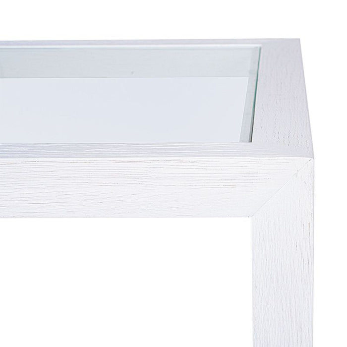 Sadie Oak Square Side Table - Large White, 50cm