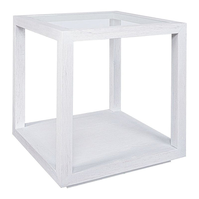 Sadie Oak Square Side Table - Large White, 50cm