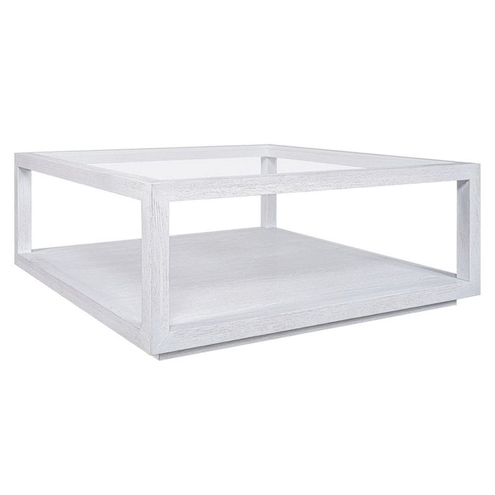 Sadie Oak Square Coffee Table - White, 90cm