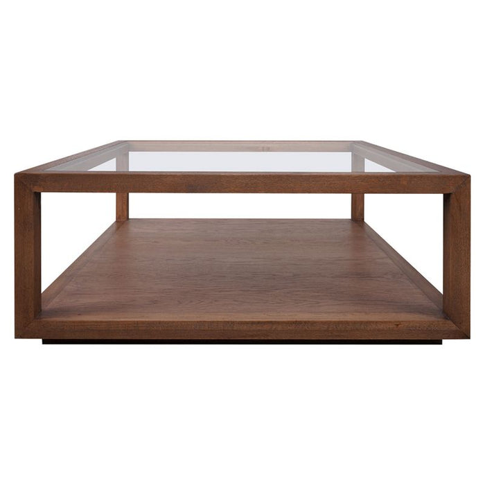 Sadie Oak Square Coffee Table - Walnut, 90cm