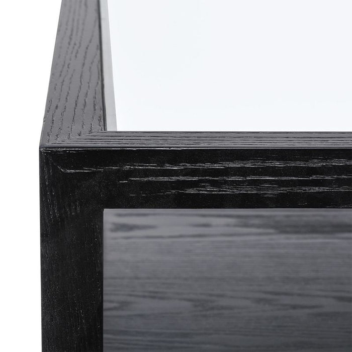 Sadie Oak Square Coffee Table - Black, 90cm