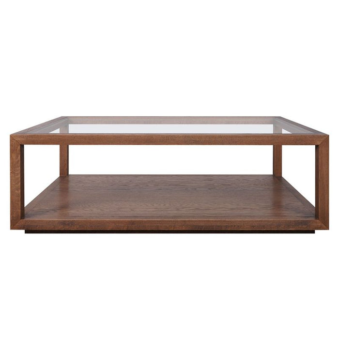 Sadie Oak Rectangle Coffee Table - Walnut, 120cm