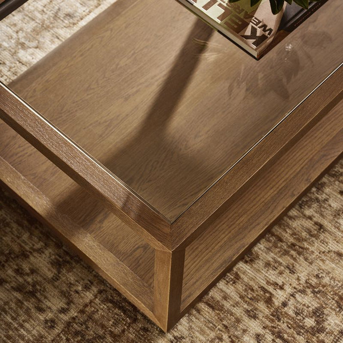Sadie Oak Rectangle Coffee Table - Walnut, 120cm