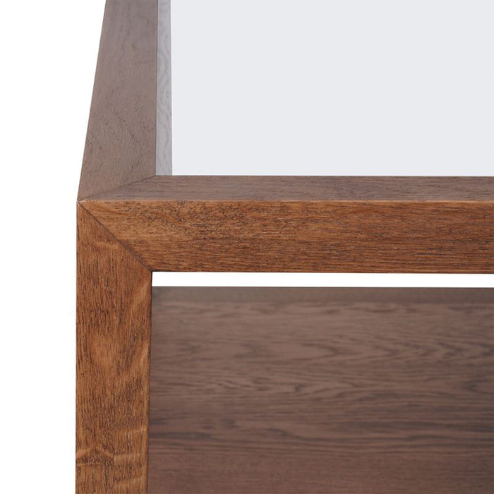 Sadie Oak Rectangle Coffee Table - Walnut, 120cm