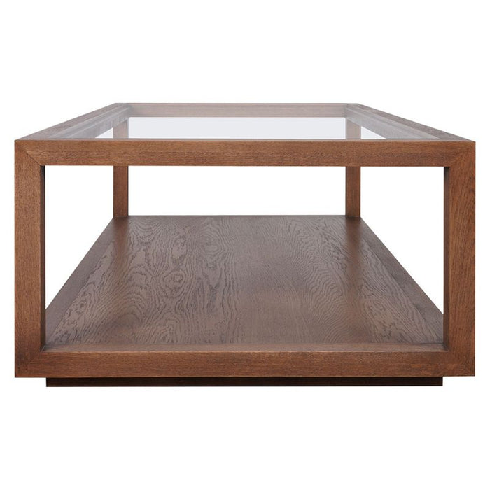 Sadie Oak Rectangle Coffee Table - Walnut, 120cm