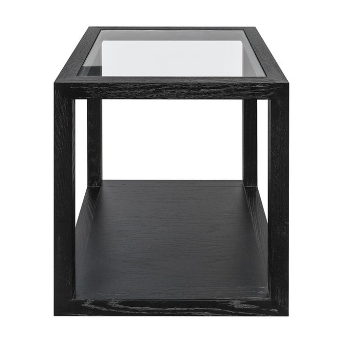 Sadie Oak Square Side Table - Medium Black, 40cm