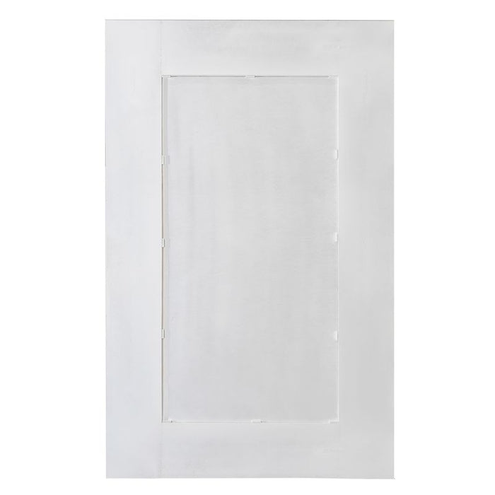 Bateman Floor Mirror - White, Glass, 201cm H