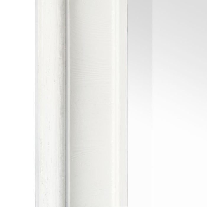 Bateman Floor Mirror - White, Glass, 201cm H