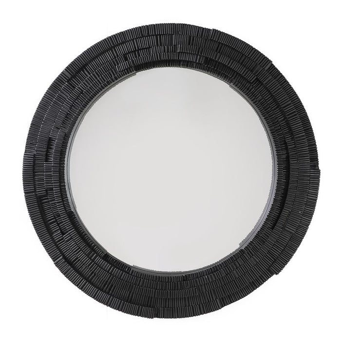 Dunbar Wall Mirror - Round Black, Glass, 101.5cm H