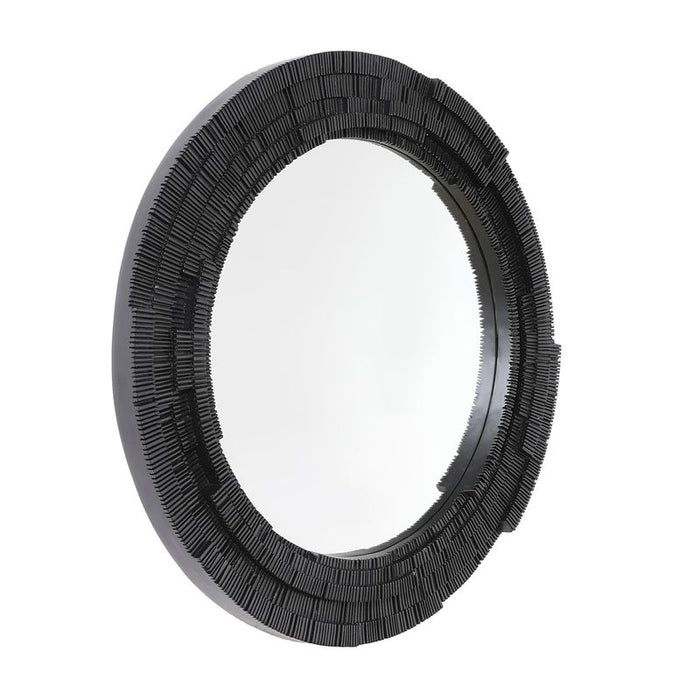 Dunbar Wall Mirror - Round Black, Glass, 101.5cm H