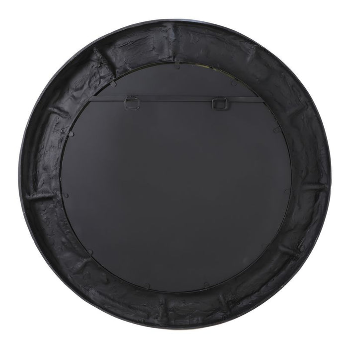 Dunbar Wall Mirror - Round Black, Glass, 101.5cm H
