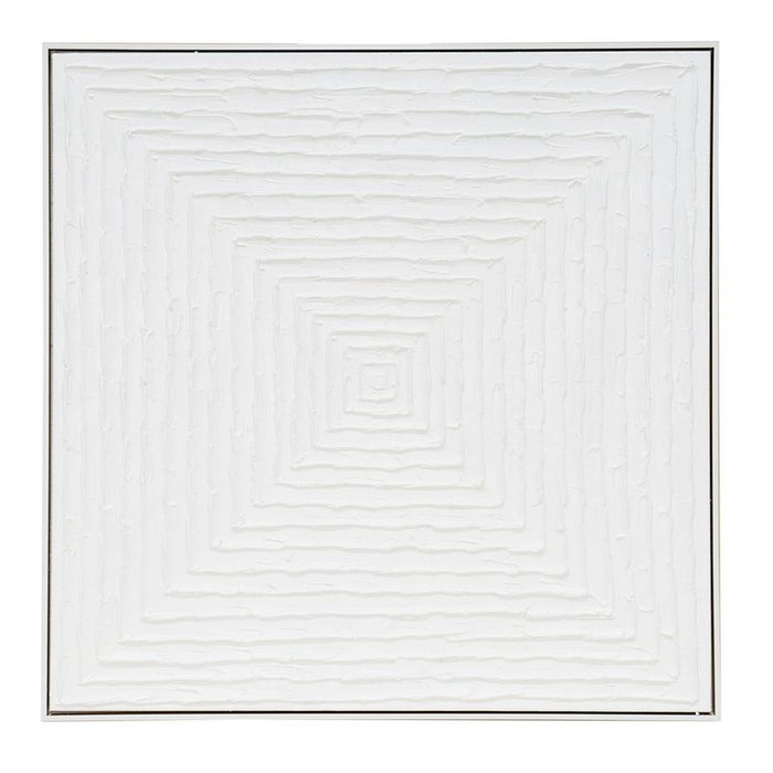 White Vortex Oil On Canvas Painting