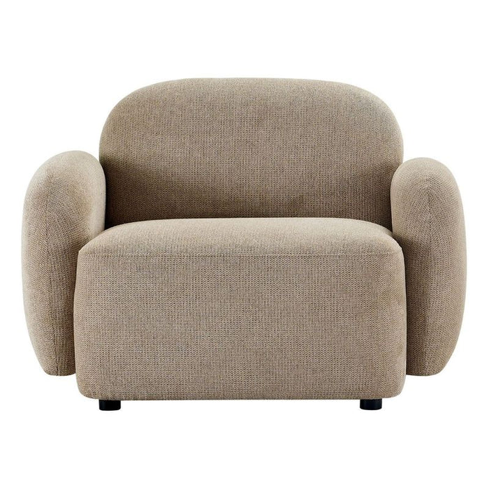 Ramona Occasional Chair - Taupe, Fabric Wood