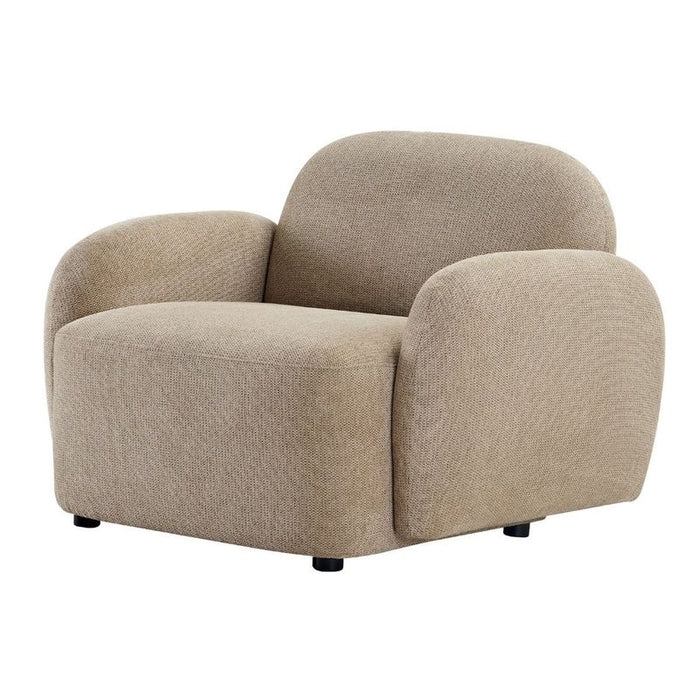 Ramona Occasional Chair - Taupe, Fabric Wood