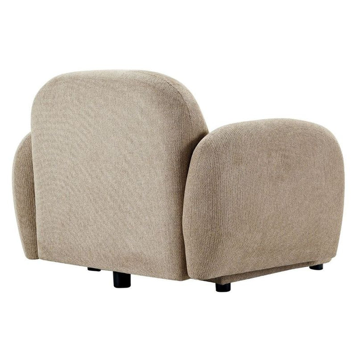 Ramona Occasional Chair - Taupe, Fabric Wood