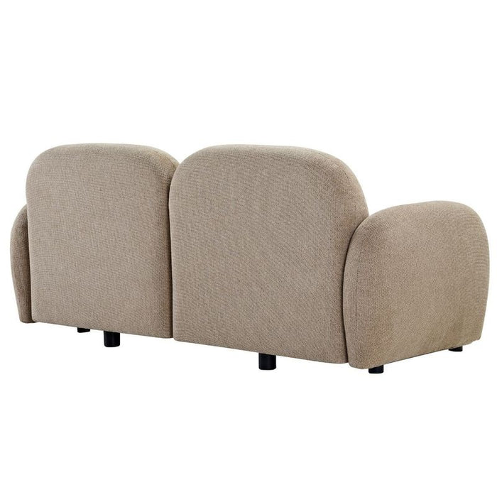Ramona Modular 2 Seater Sofa - Taupe, Fabric Wood, 184cm