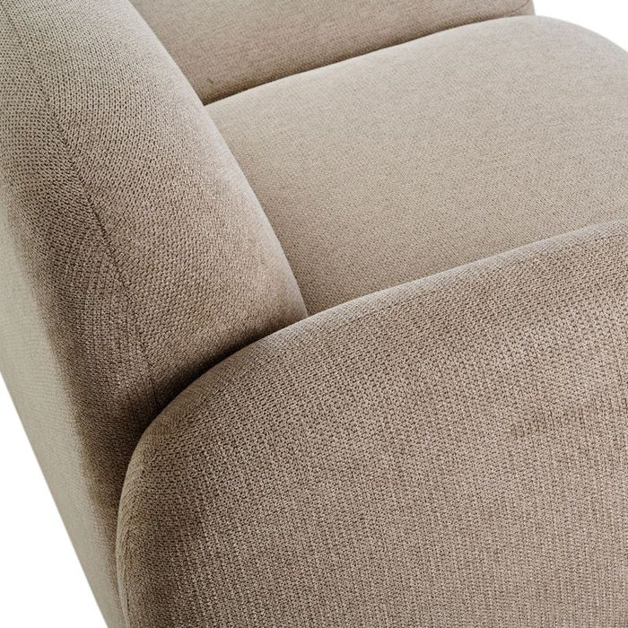 Ramona Modular 2 Seater Sofa - Taupe, Fabric Wood, 184cm