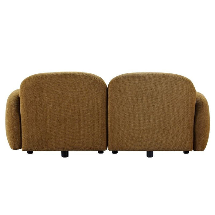 Ramona Modular 2 Seater Sofa - Toffee, Fabric Wood, 184cm