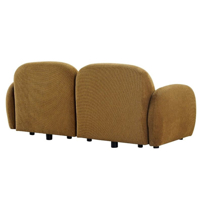 Ramona Modular 2 Seater Sofa - Toffee, Fabric Wood, 184cm
