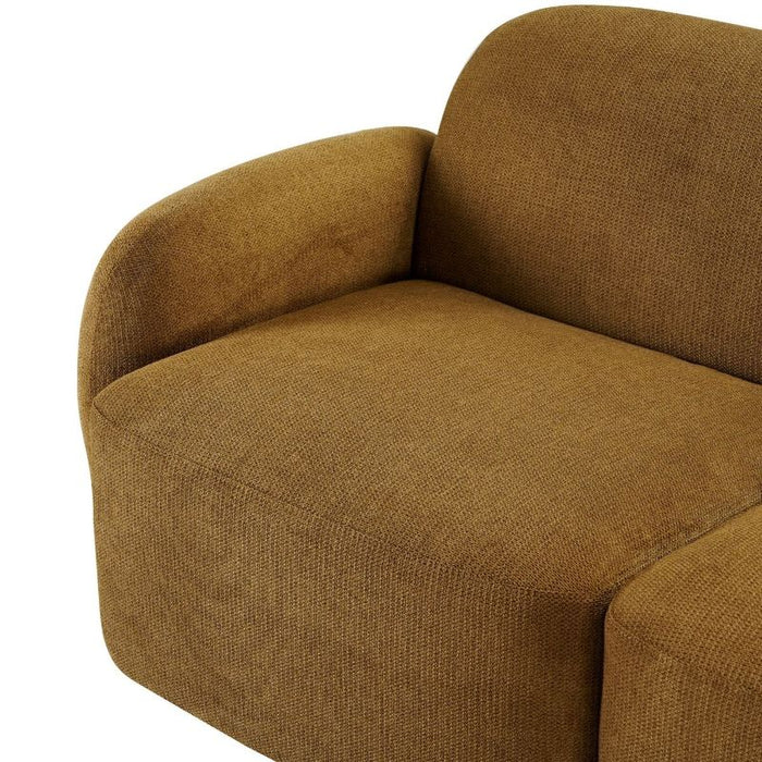Ramona Modular 2 Seater Sofa - Toffee, Fabric Wood, 184cm
