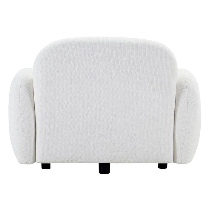 Ramona Occasional Chair - White, Fabric Wood