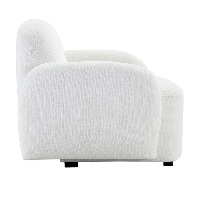 Ramona Occasional Chair - White, Fabric Wood