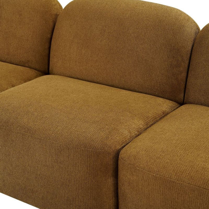 Ramona Modular 4 Seater Sofa - Toffee, Fabric Wood, 338cm