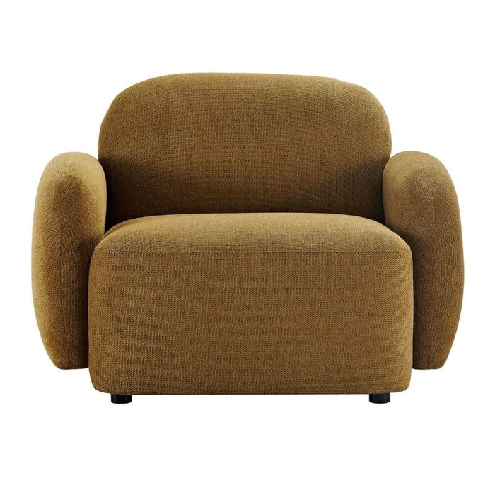 Ramona Occasional Chair - Toffee, Brown Fabric Wood