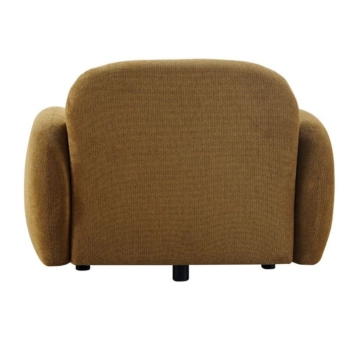 Ramona Occasional Chair - Toffee, Brown Fabric Wood