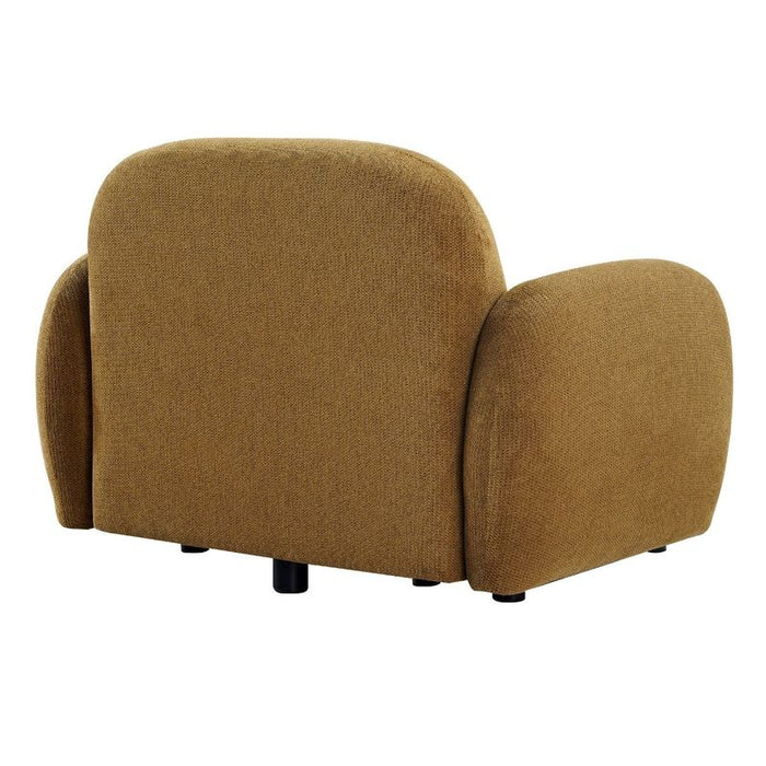 Ramona Occasional Chair - Toffee, Brown Fabric Wood