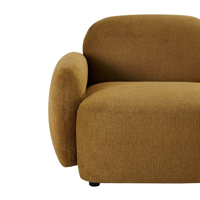 Ramona Occasional Chair - Toffee, Brown Fabric Wood