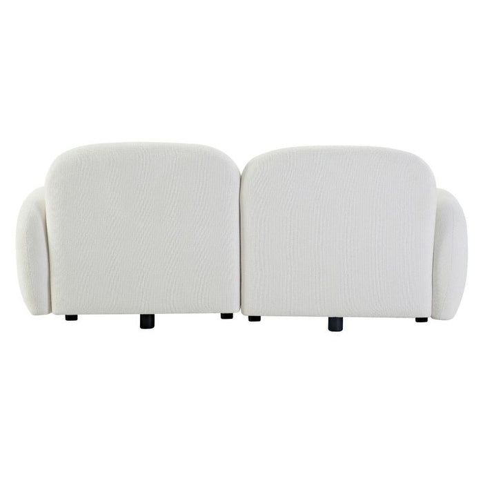 Ramona Modular 2 Seater Sofa - White, Fabric Wood, 184cm