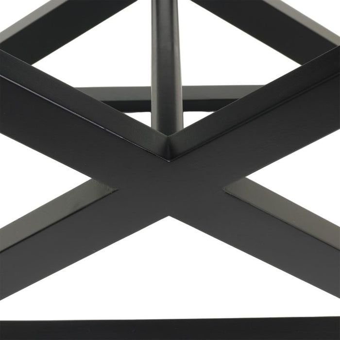 Spencer Black Timber Stool - Wheat