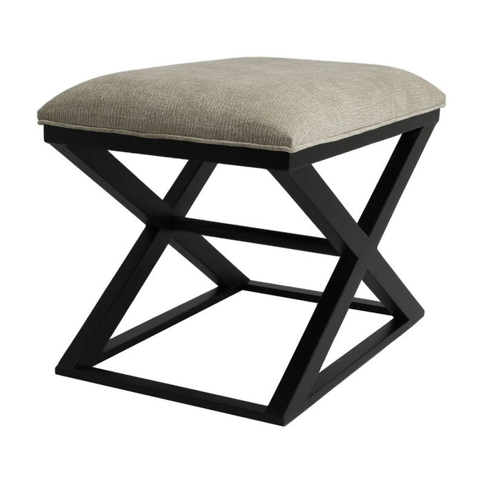 Spencer Black Timber Stool - Wheat