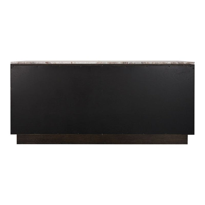 Benedict Smoked Oak Buffet - River Brown Marble, 170cm