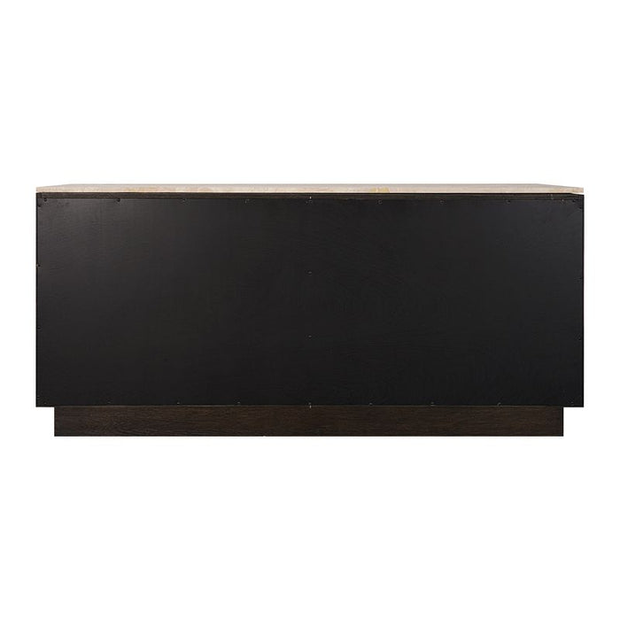 Benedict Smoked Oak Buffet - Travertine, 170cm