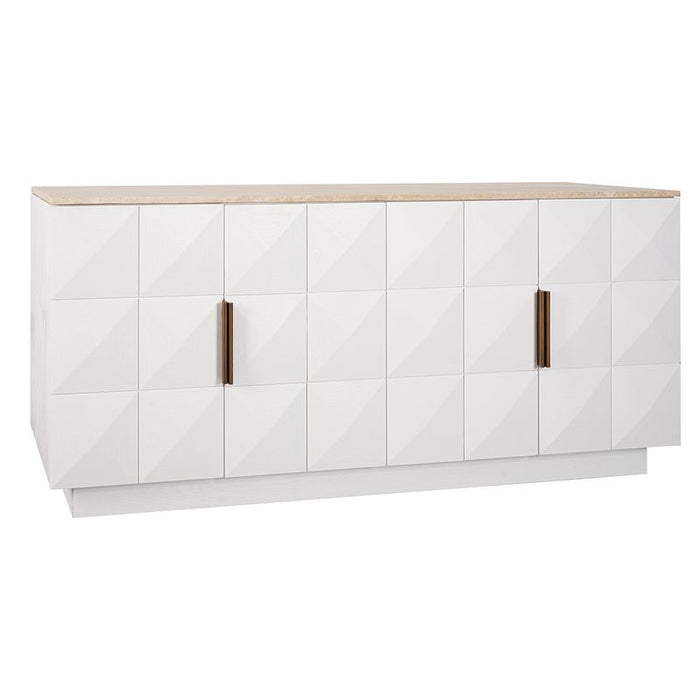 Benedict White Oak Buffet - Travertine, 170cm