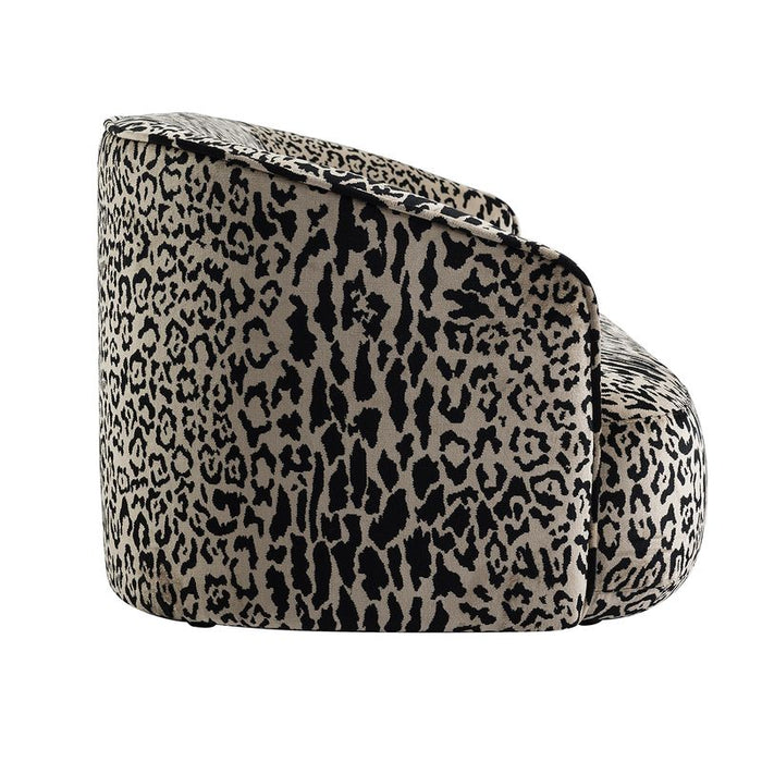 Durban 3 Seater Sofa - Leopard Chenille, Fabric Wood, 200cm