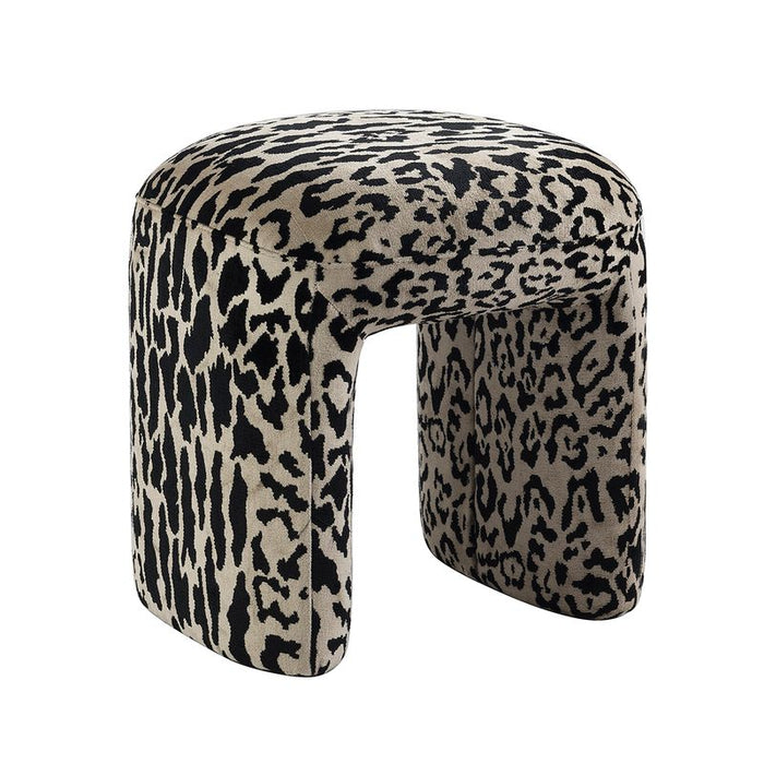 Piper Stool - Leopard Chenille