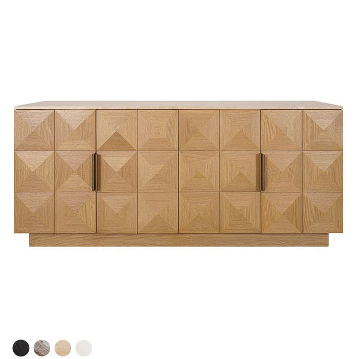 Benedict Natural Oak Buffet - Travertine, 170cm