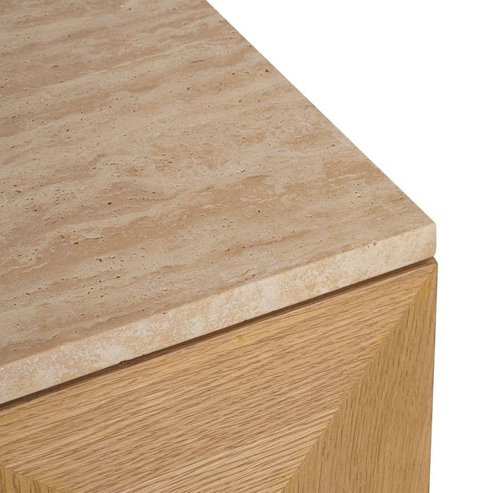 Benedict Natural Oak Buffet - Travertine, 170cm