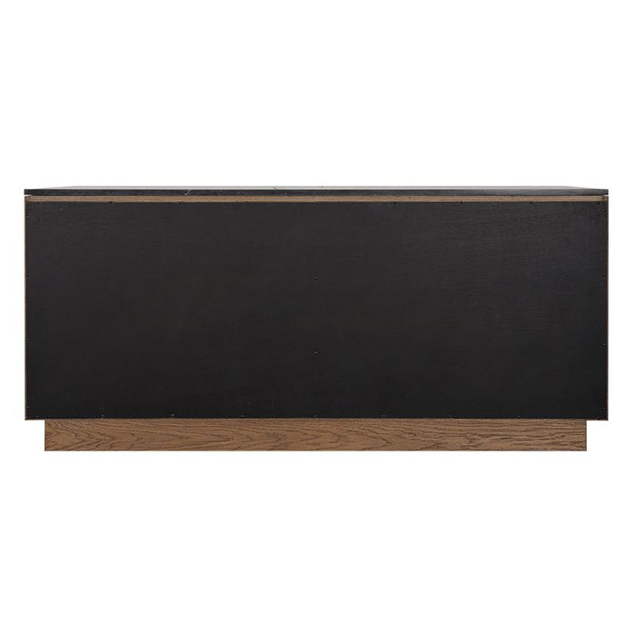 Benedict Walnut Buffet - Black Marble, 170cm