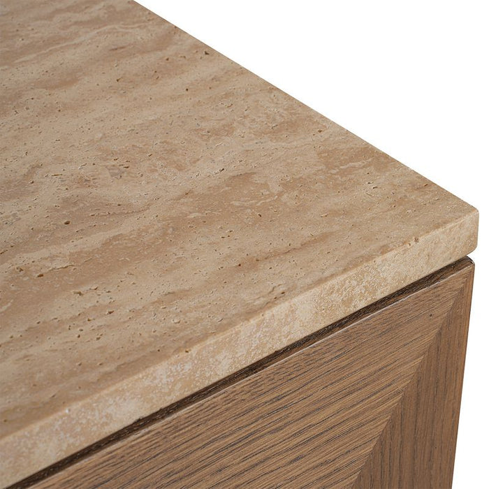Benedict Walnut Buffet - Travertine, 170cm