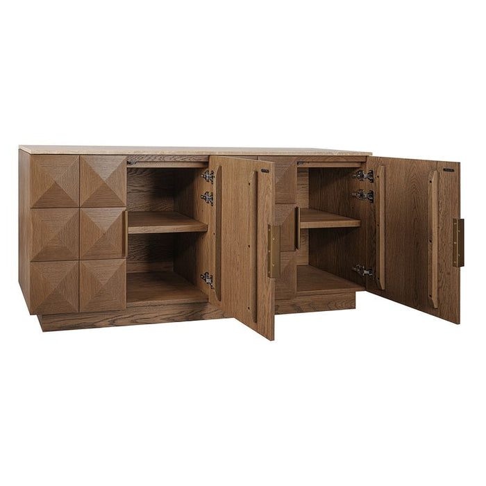 Benedict Walnut Buffet - Travertine, 170cm